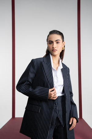 Pinstripe Pant Suit