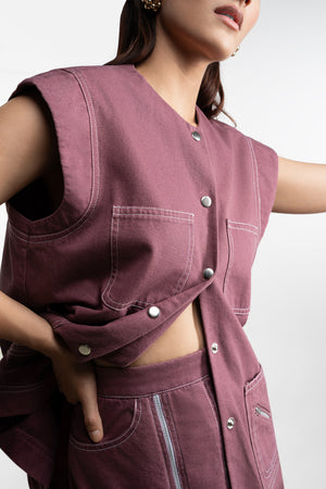 Plum Denim Co-ord