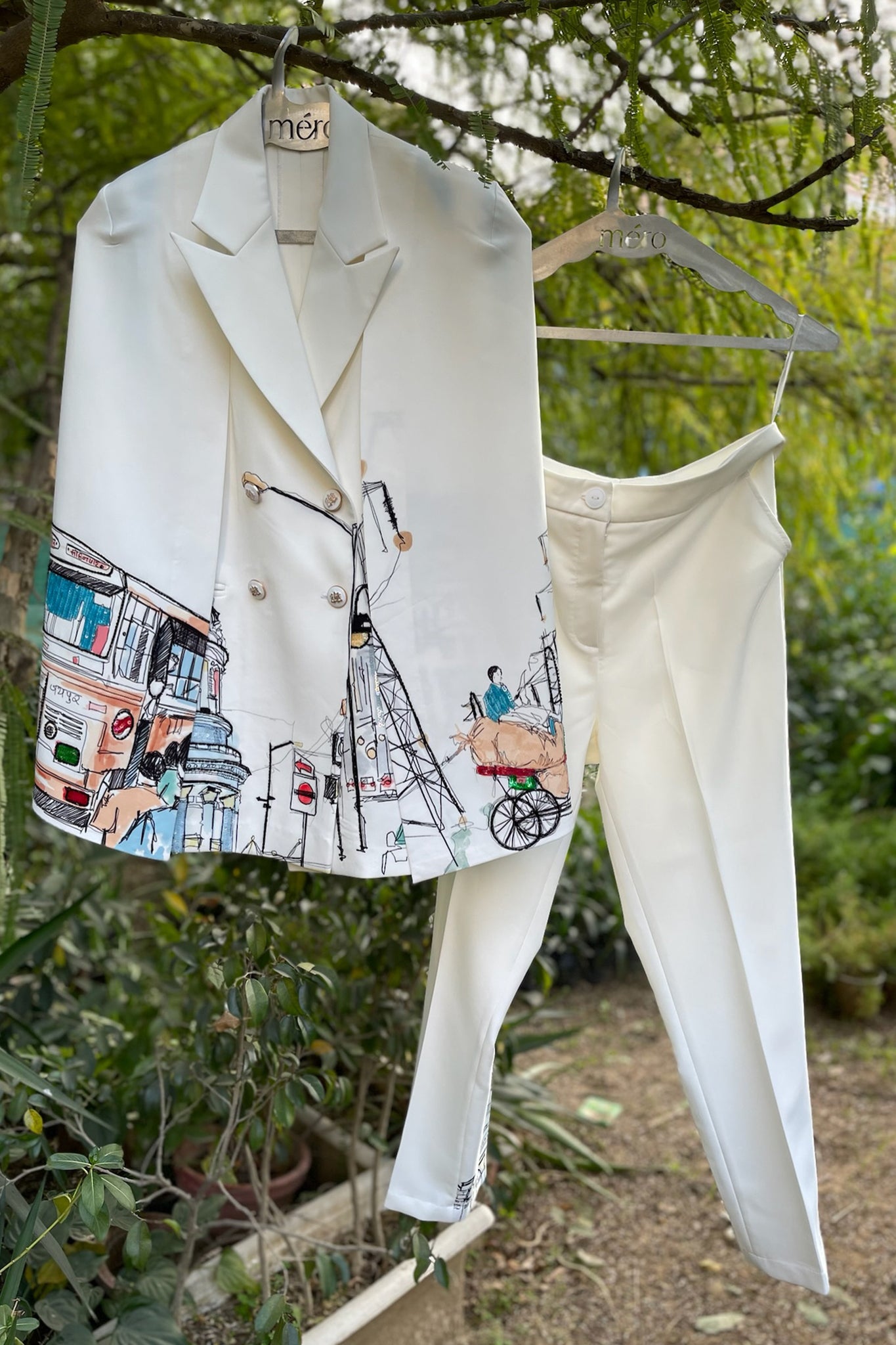 White City Print - Pant Suit