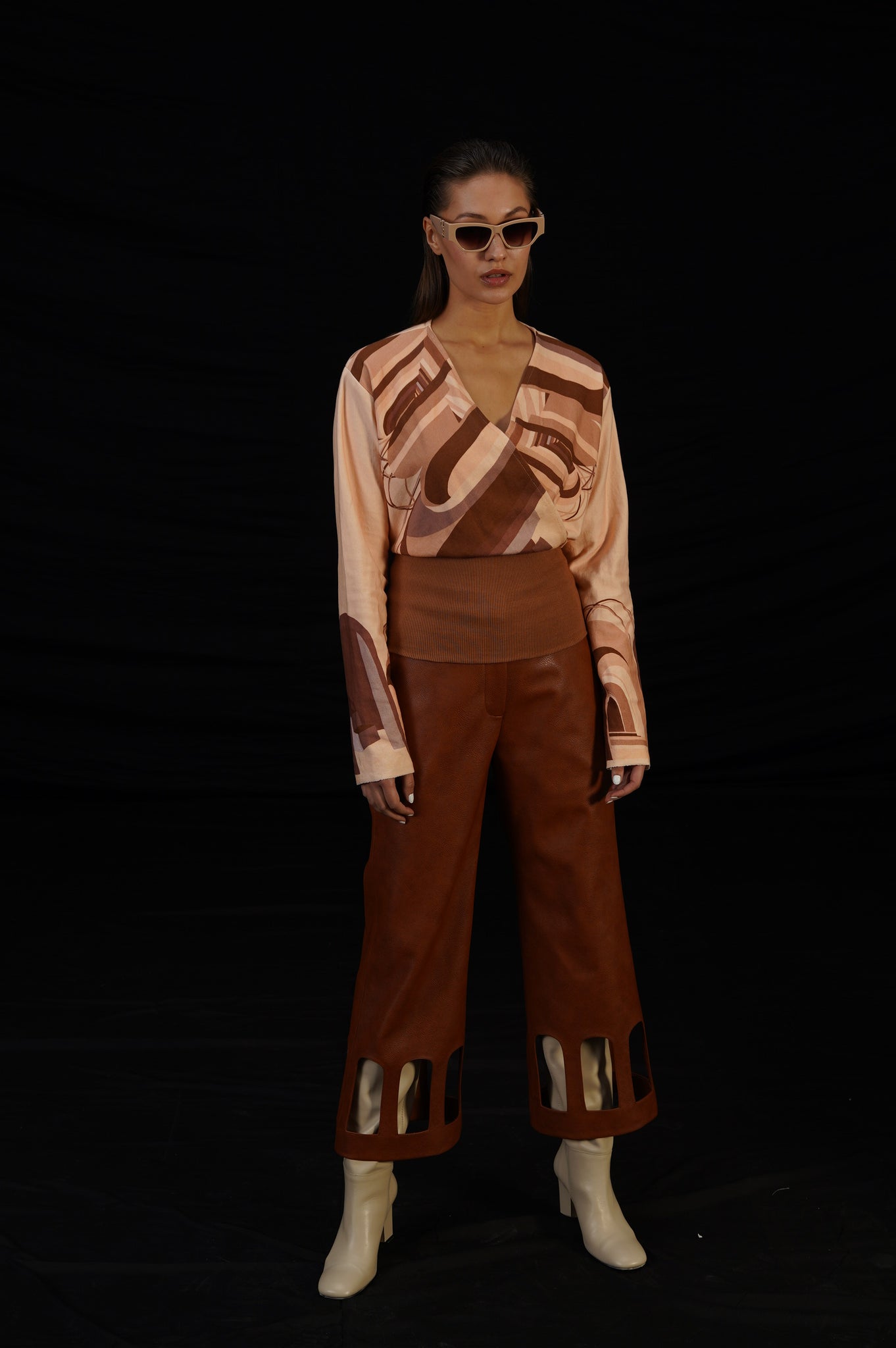 Shades Of Peach And Brown Archway Co-ord Set