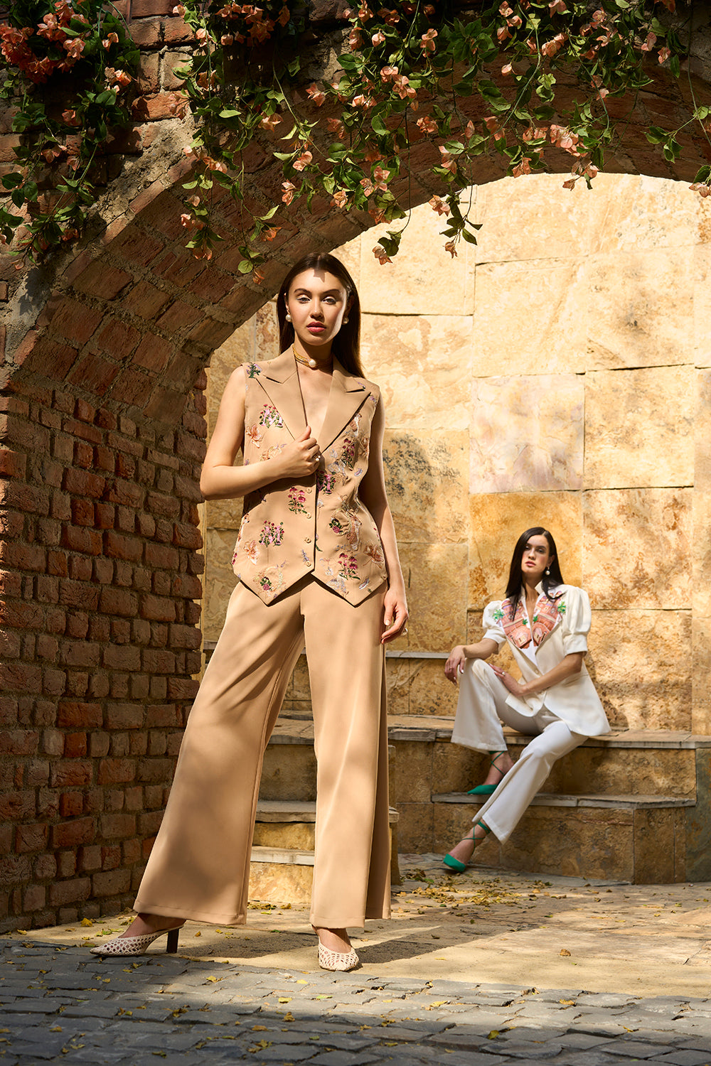 Mero Embroidered Pant Suit